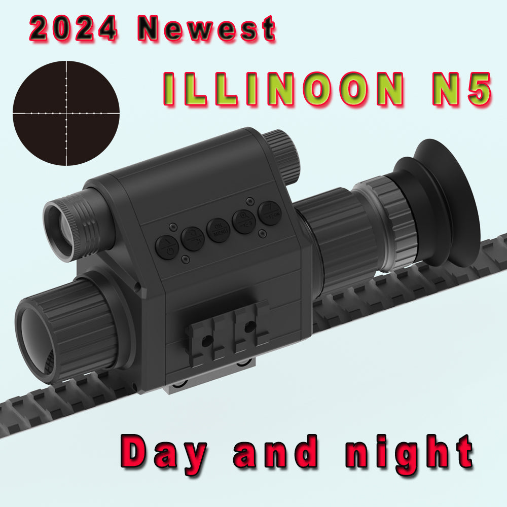 ILLINOON N5 Hunting Camera Infrared Night Vision Scope Device HD 1080P Video Photo Wildlife Outdoor Riflescopes Sight Day Night 940nm Laser IR